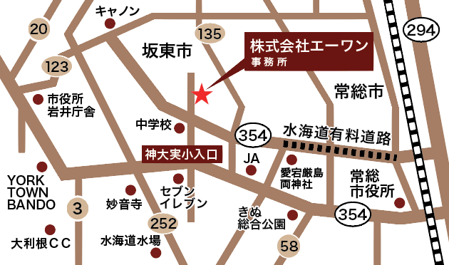 エーワン 地図